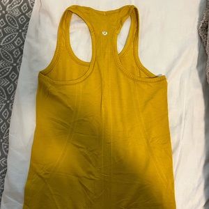 Mustard yellow Lululemon tank